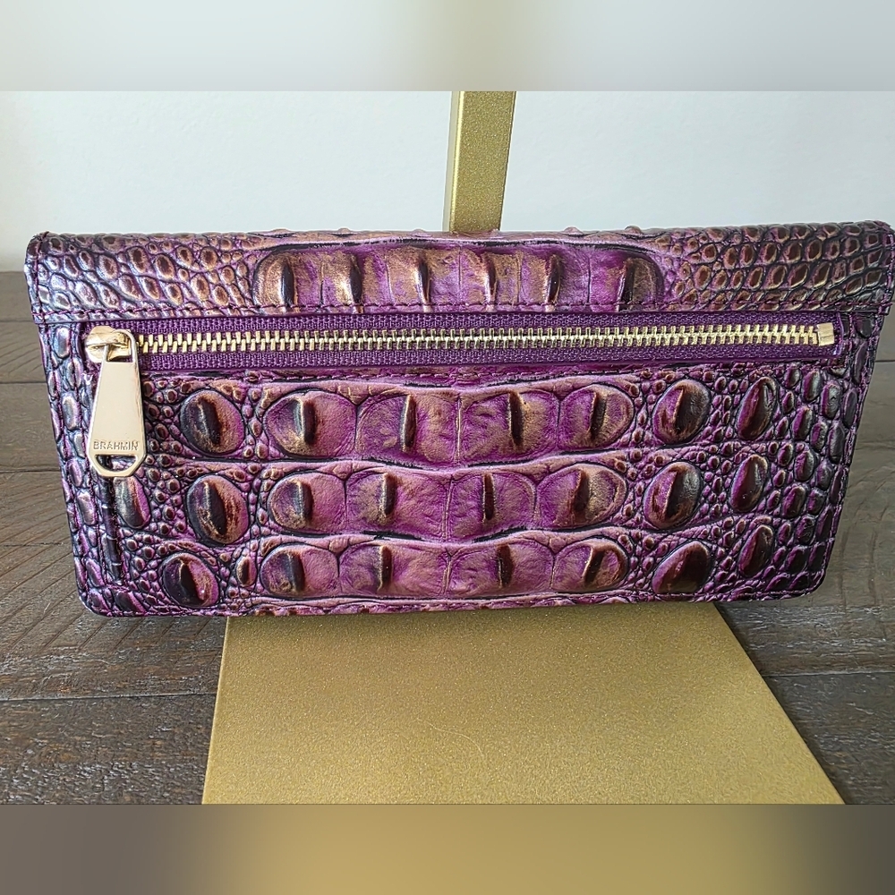 Brahmin Mini Asher Tote- Wallet In Mojave Vineyard Exclusive Embossed Leather - Picture 10 of 16